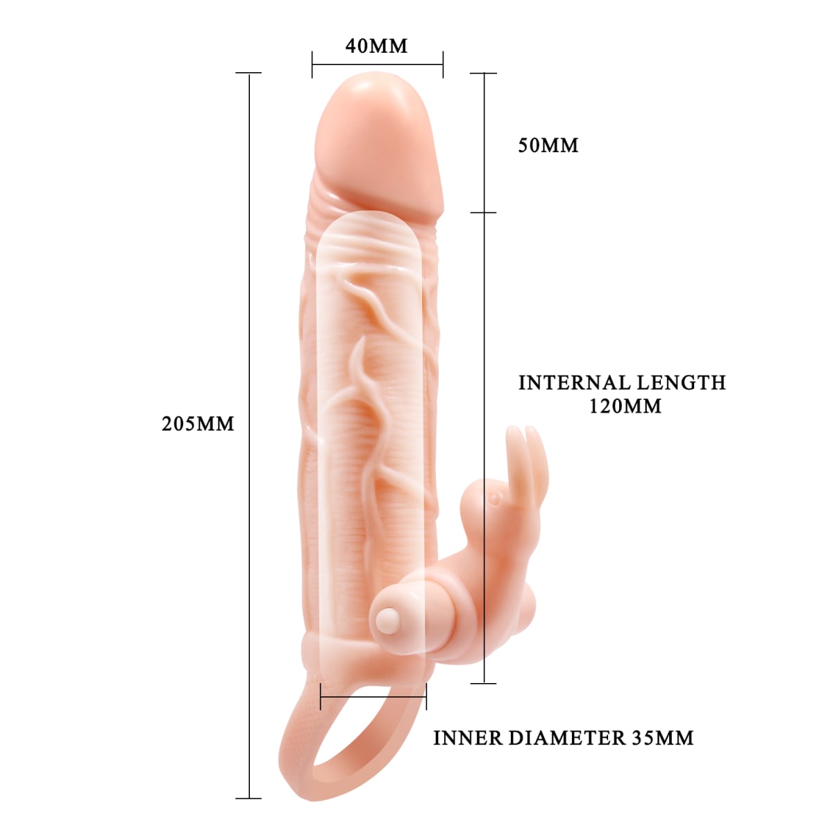 Funda extensora Brave Man 17 cm3