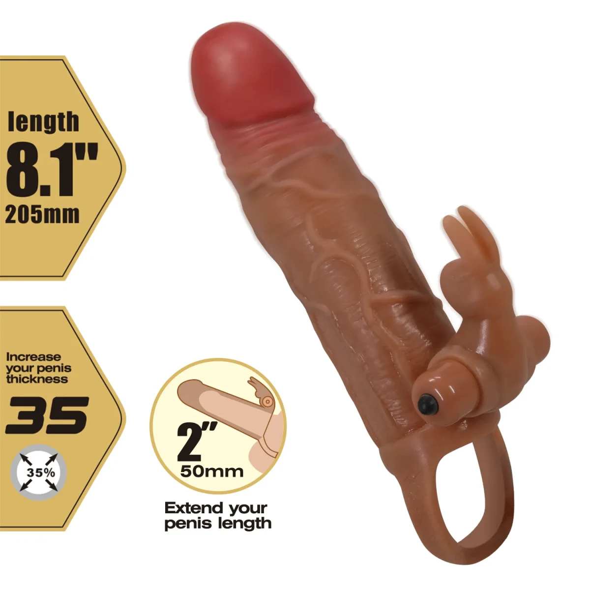 Funda con vibrador Osmar 20 cm1