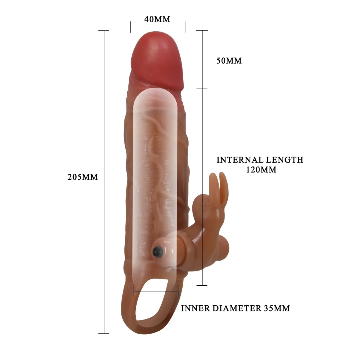 Funda con vibrador Osmar 20 cm3