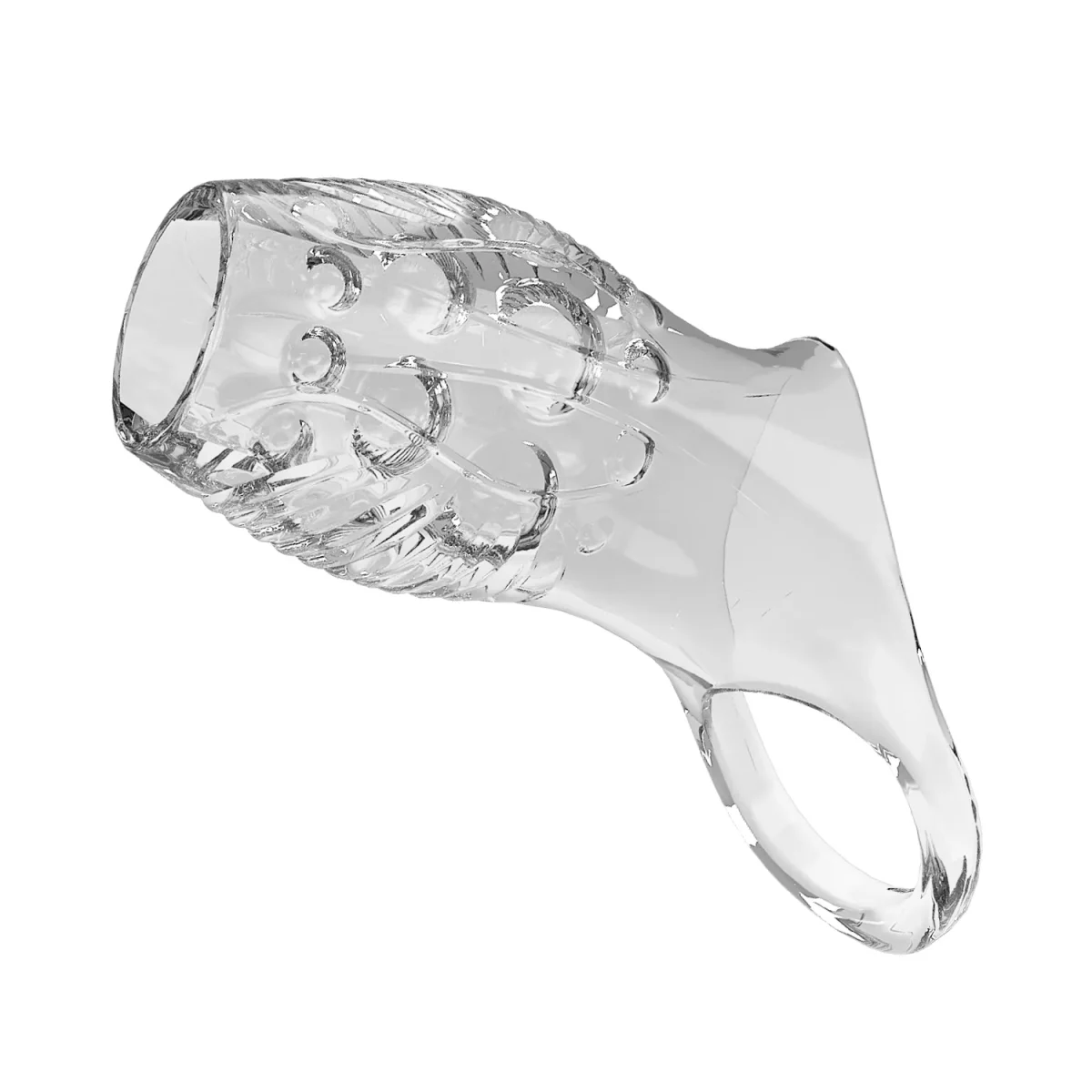 Funda con sujetador Geraldine transparente1