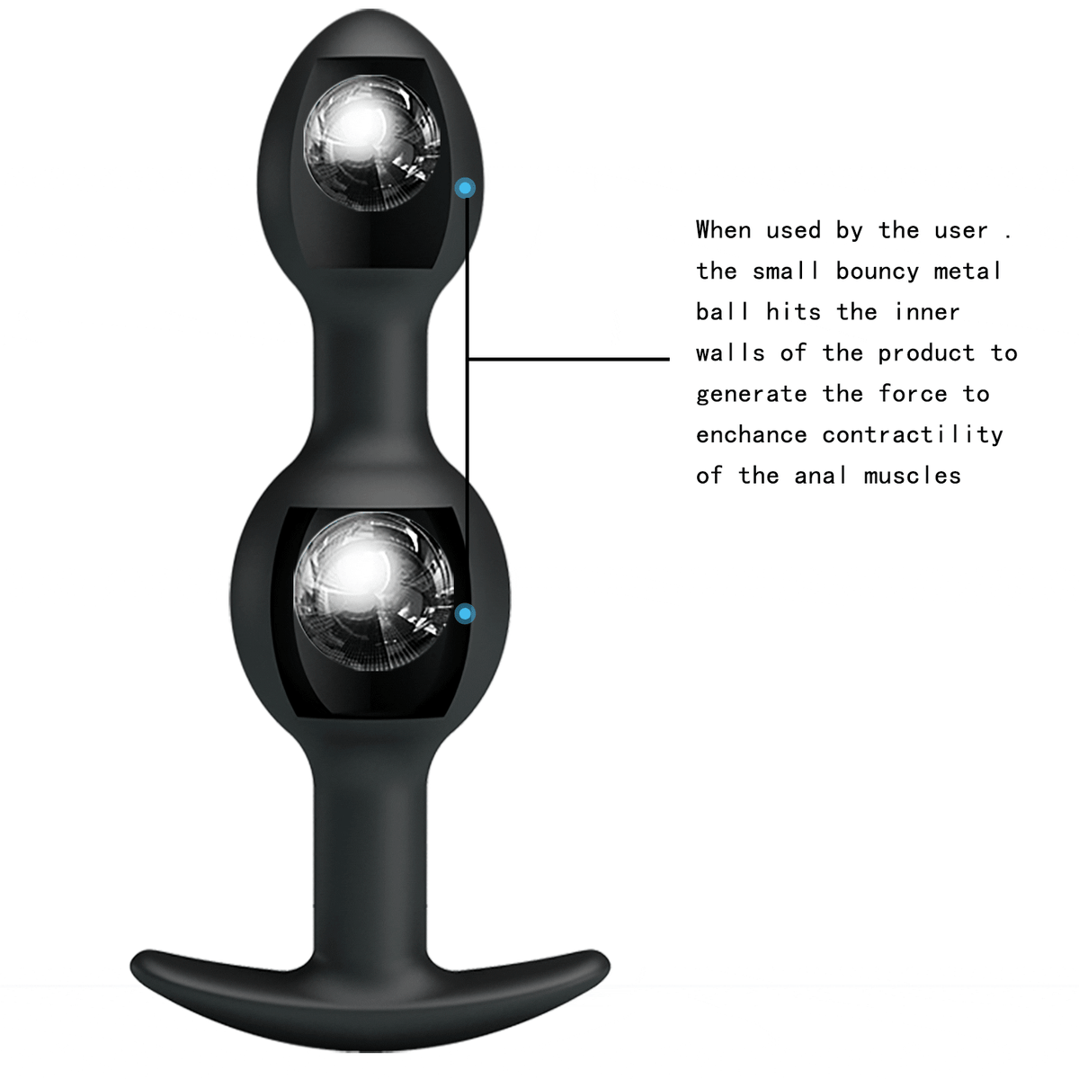 Bolas anales silicona 12 cm4