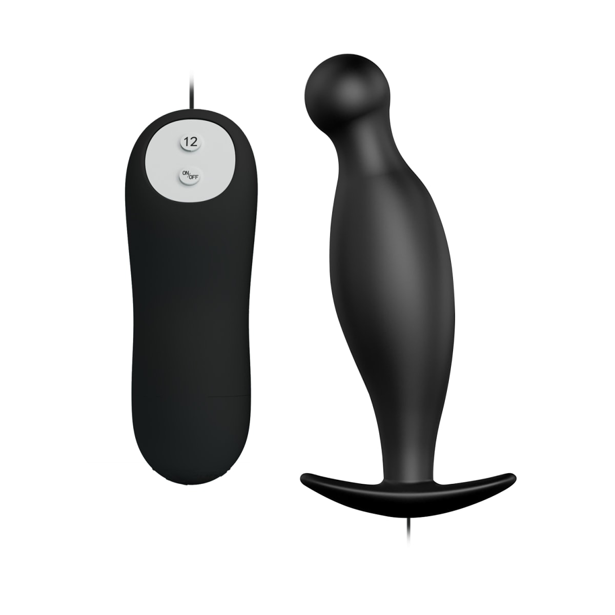 Vibrador anal silicona 12 cm1