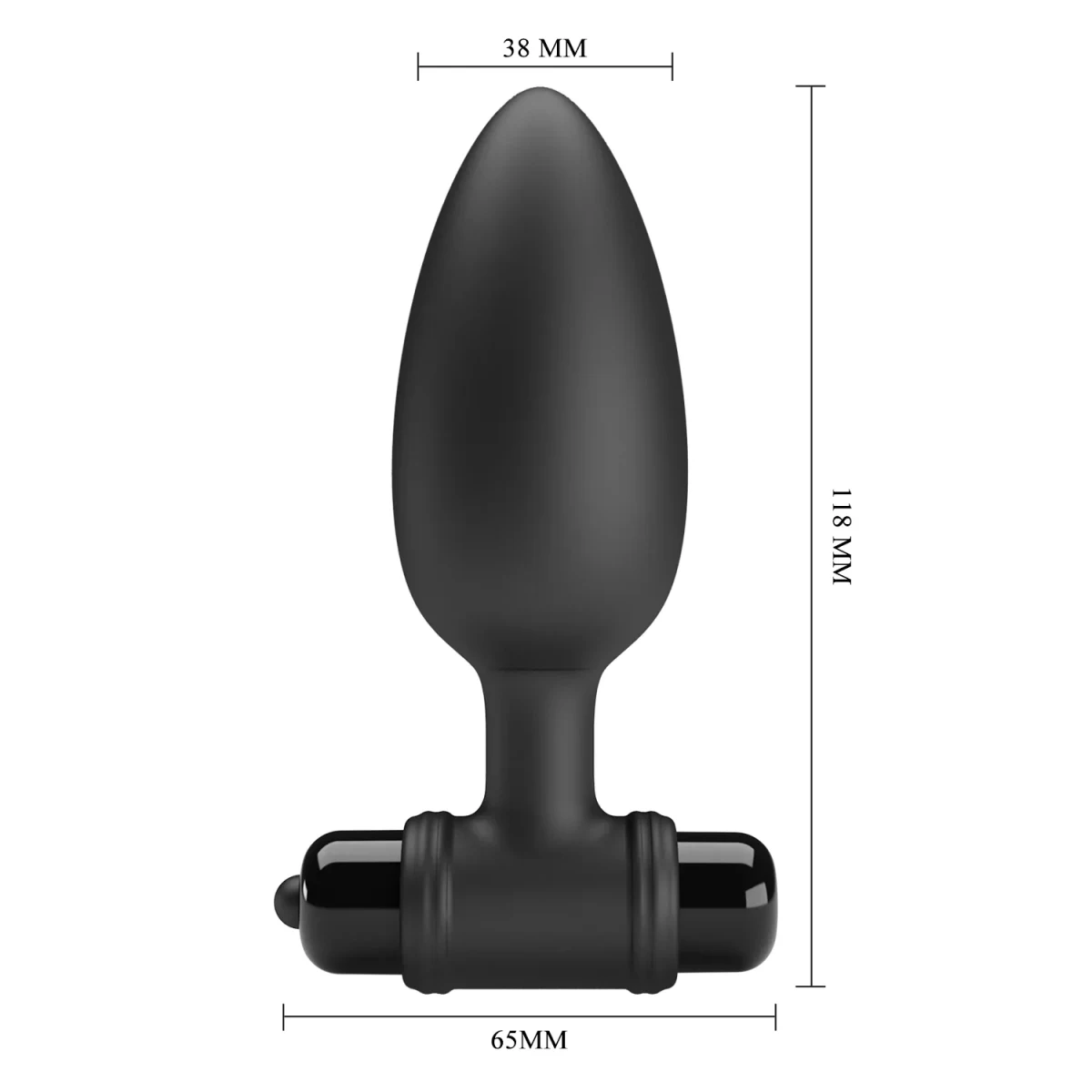 Plug vibrador de silicona Lotus3