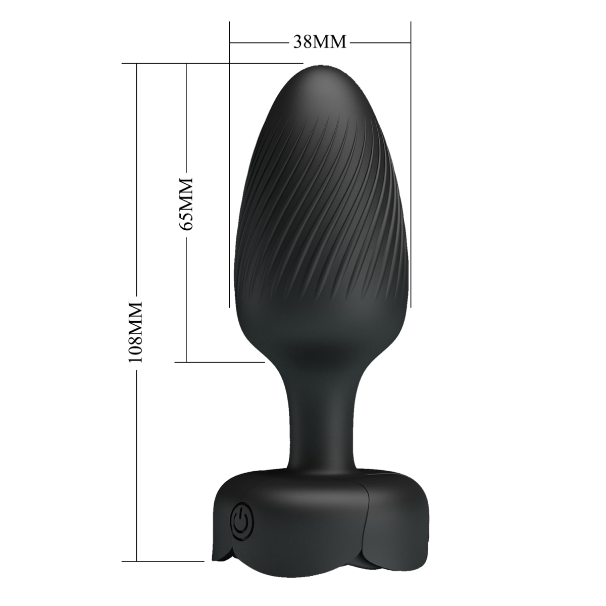 Plug vibrador con luces Varian recargable4