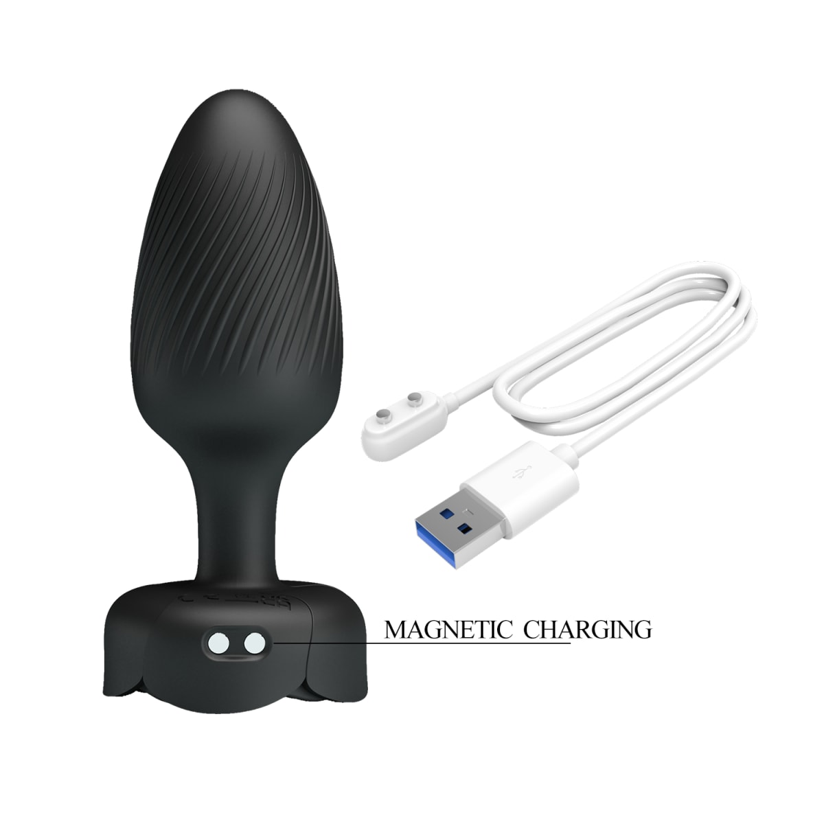 Plug vibrador con luces Varian recargable6