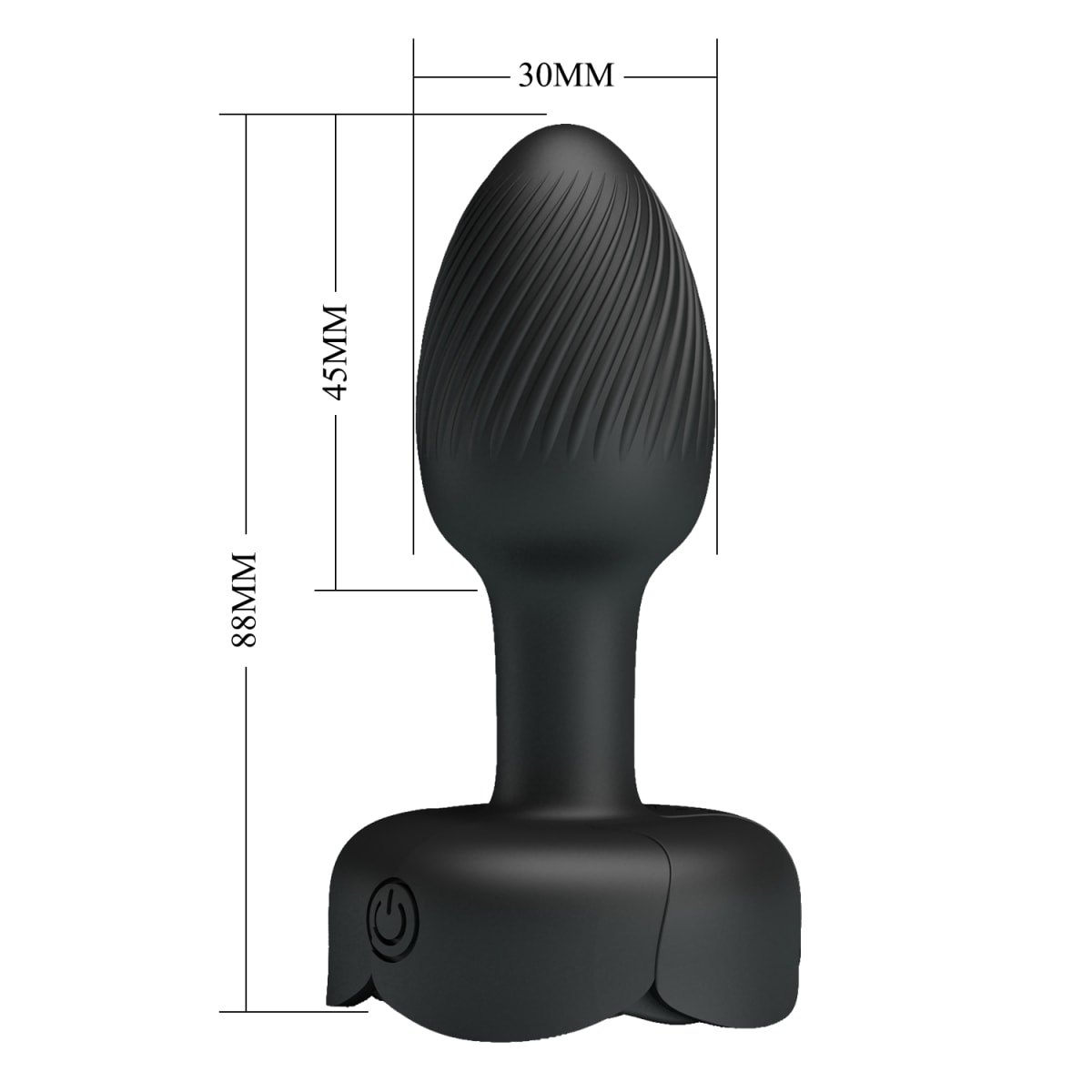 Plug vibrador con luces Olman recargable5