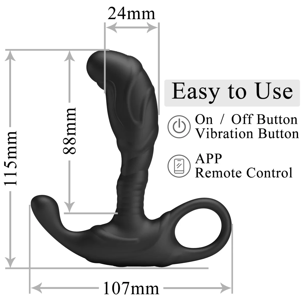 Vibrador Anal con APP Andrew3