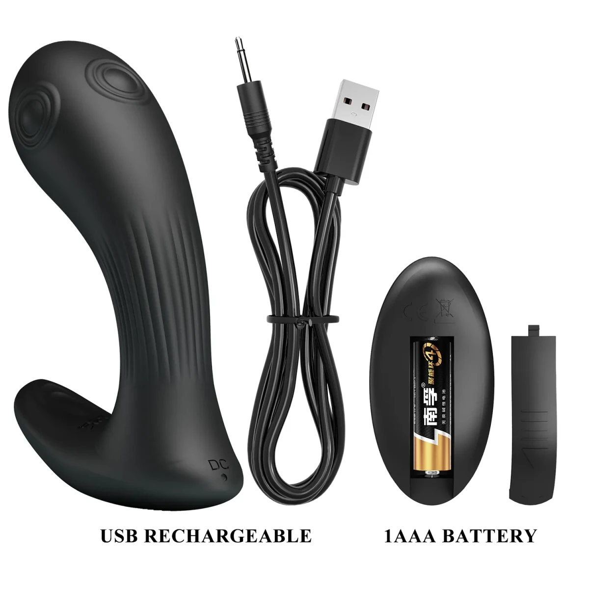 Vibrador prostatico con control y 4 zonas de pulsaciones Mirabelle3
