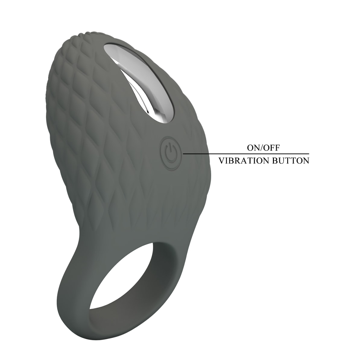 Anillo vibrador de silicona - Recargable 24