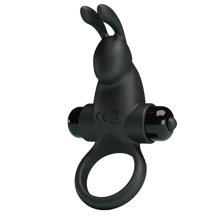 Anillo vibrador Conejo color negro1