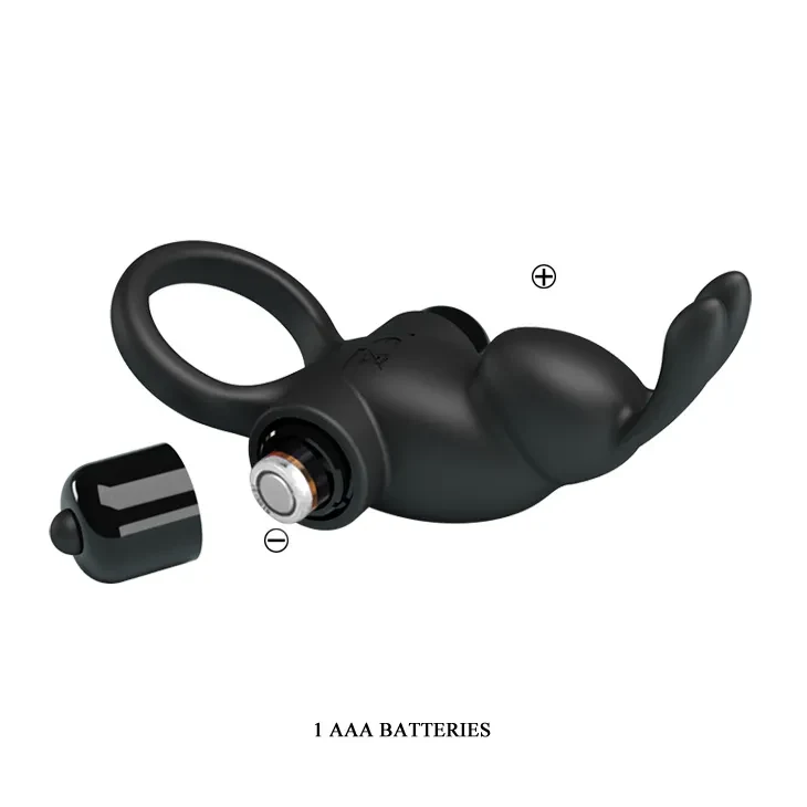 Anillo vibrador Conejo color negro2