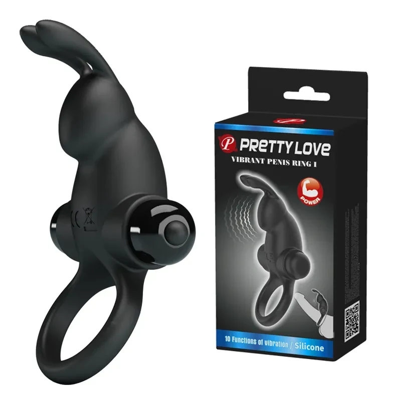 Anillo vibrador Conejo color negro4