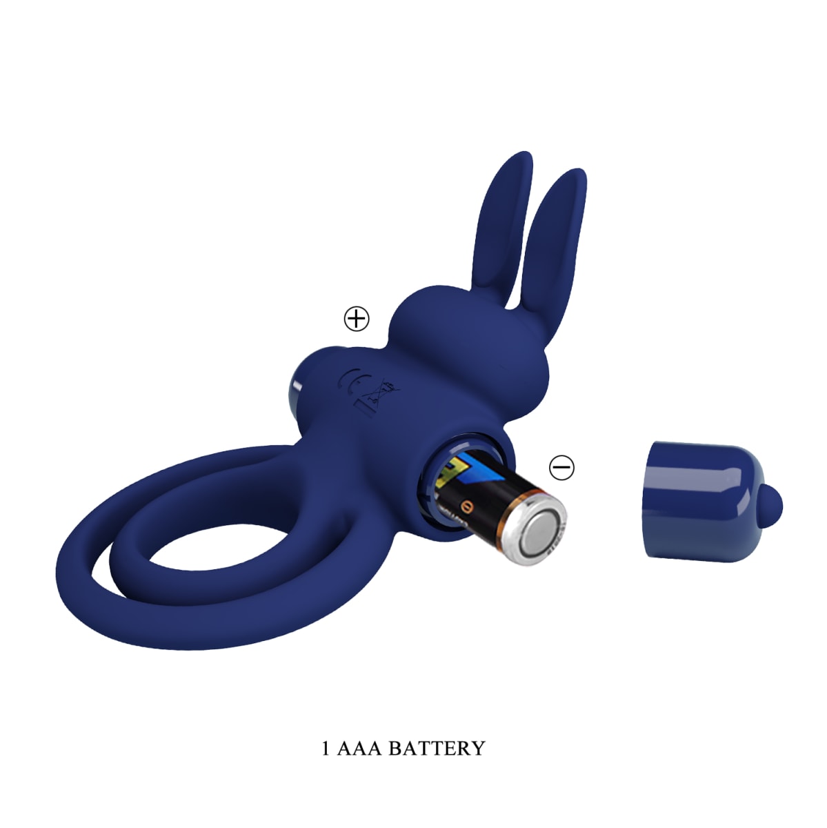 Anillo vibrador de silicona azul3