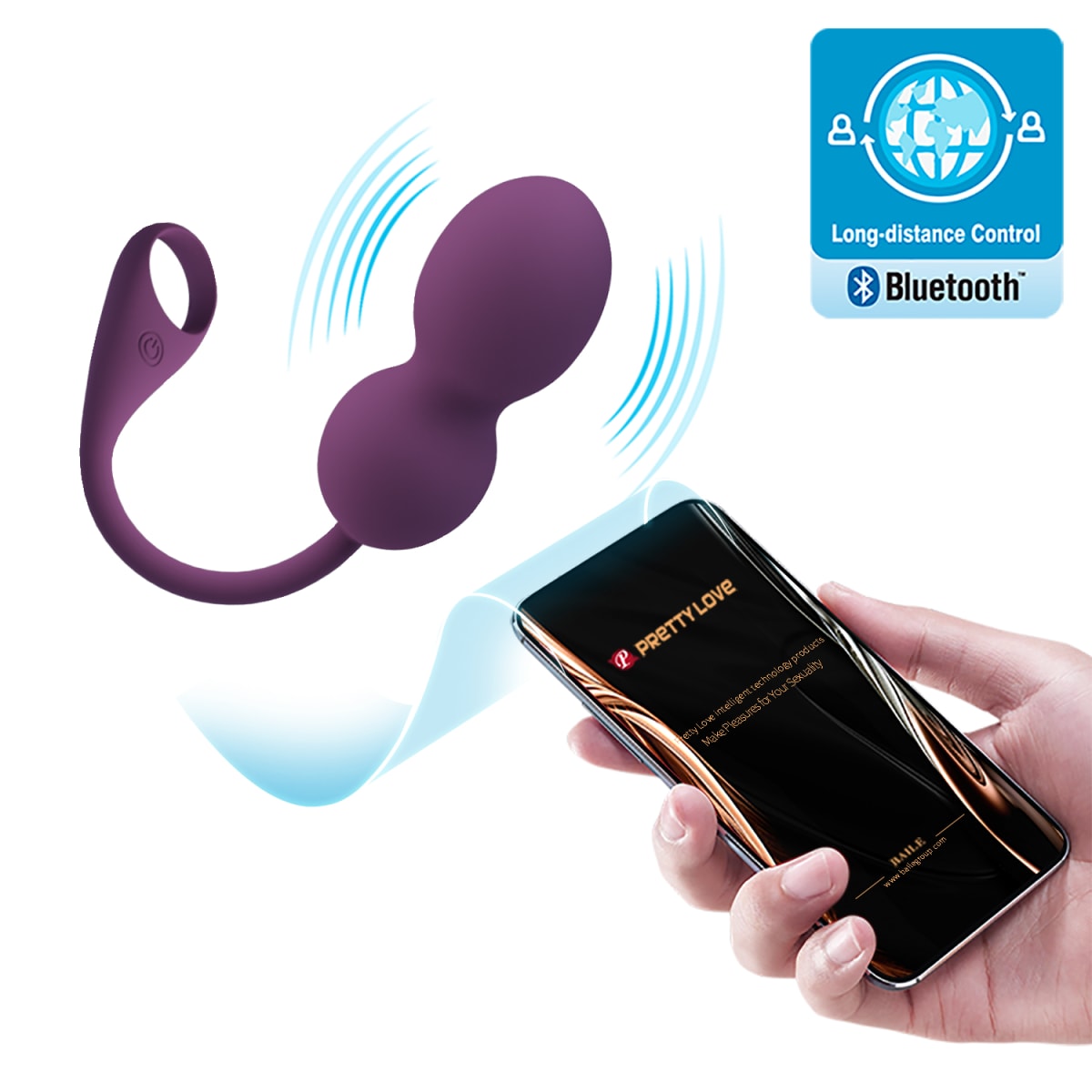 Bolas vibradoras con APP - Recargable1