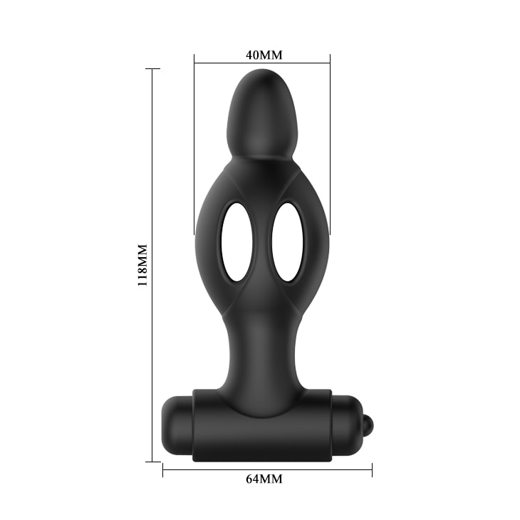 Vibrador anal ultra fuerte 12 cm - Recargable 24