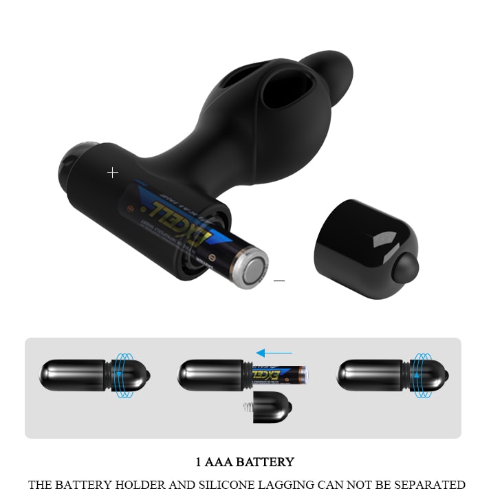 Vibrador anal ultra fuerte 12 cm - Recargable 25