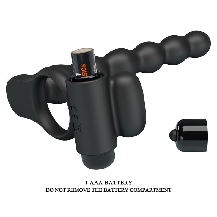 Anillo vibrador con estimulador anal Hércules4