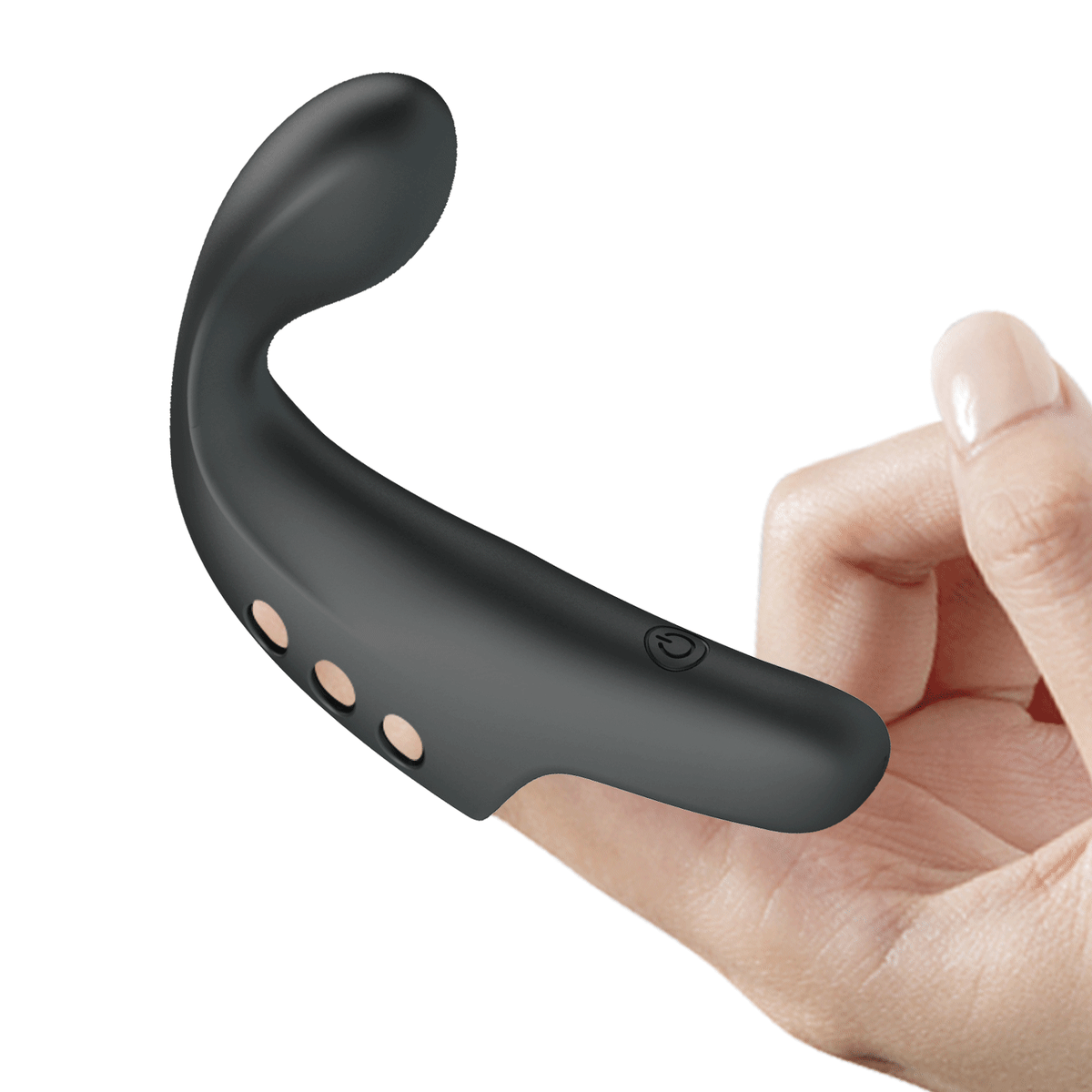 Vibrador para dedo Gorgon negro - Recargable1