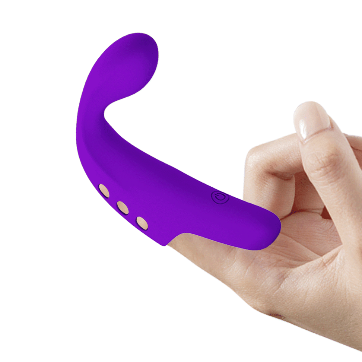 Vibrador para dedo Gorgon morado - Recargable1
