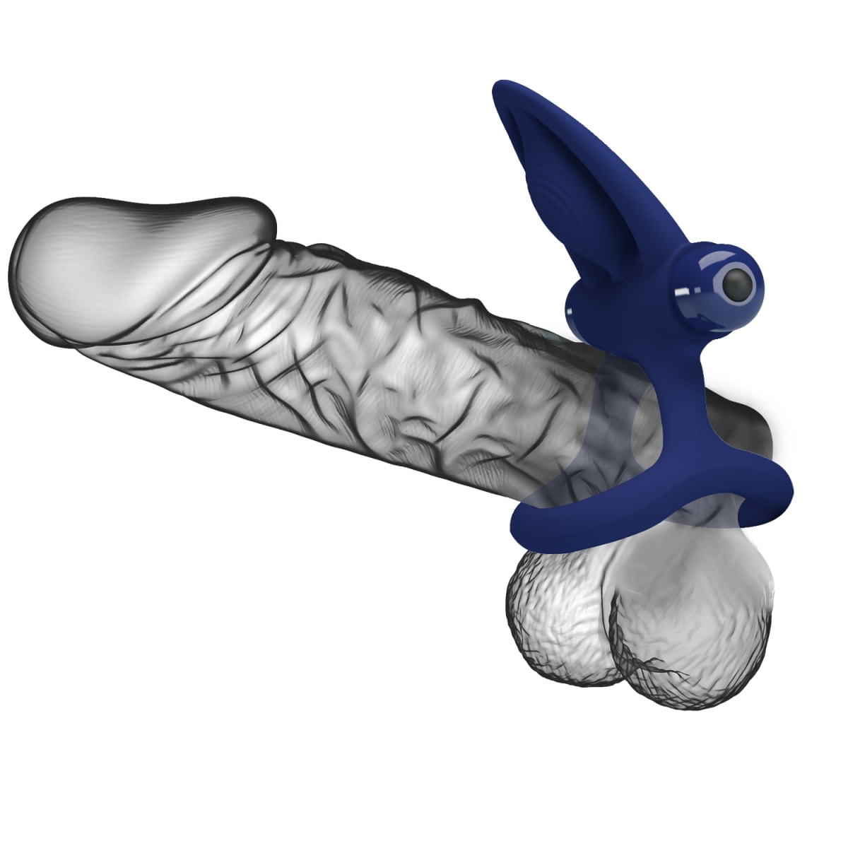 Anillo vibrador de silicona morado1