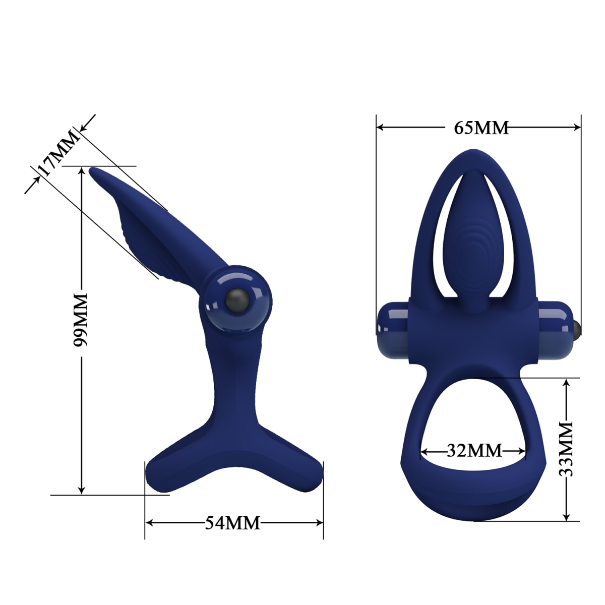 Anillo vibrador de silicona morado3