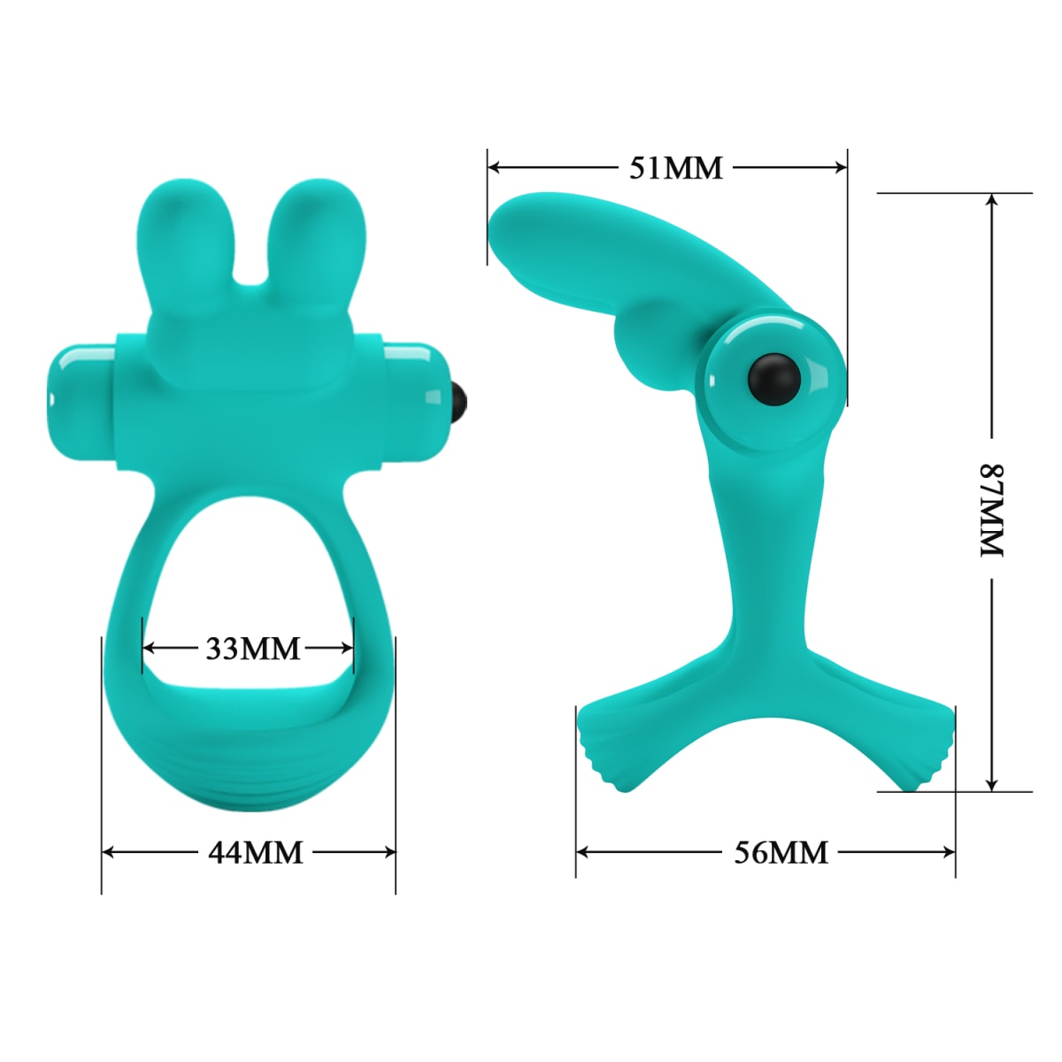 Anillo vibrador de silicona verde2
