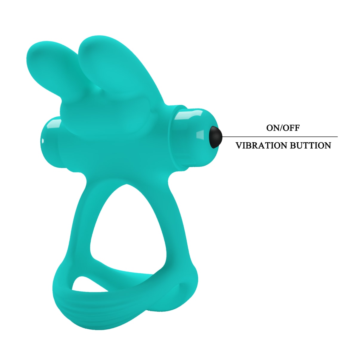 Anillo vibrador de silicona verde3