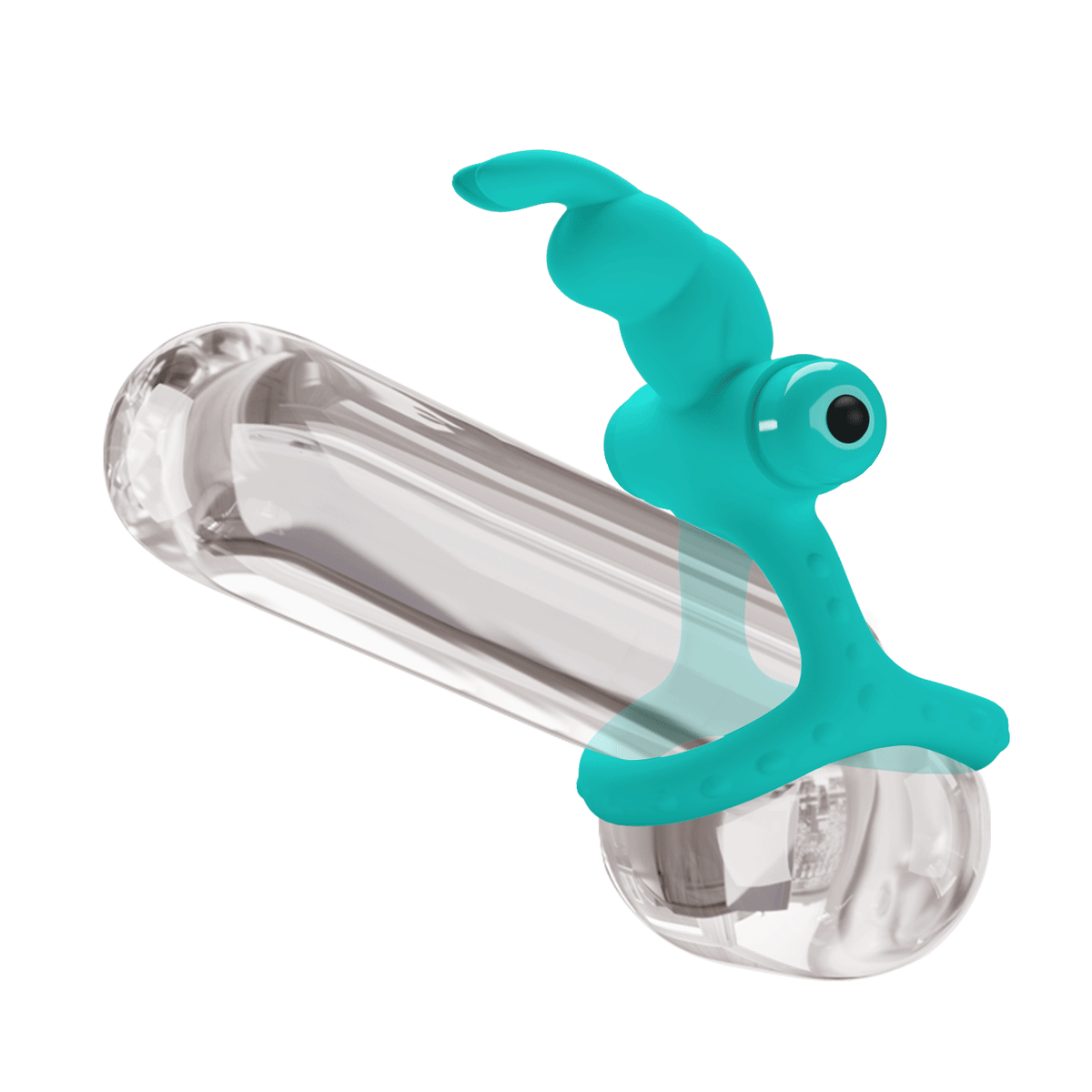 Anillo vibrador de silicona verde 21