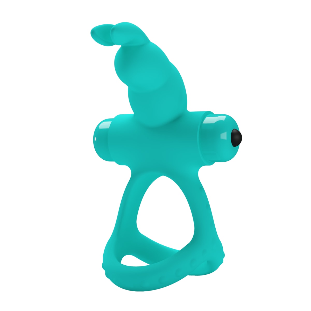 Anillo vibrador de silicona verde 22