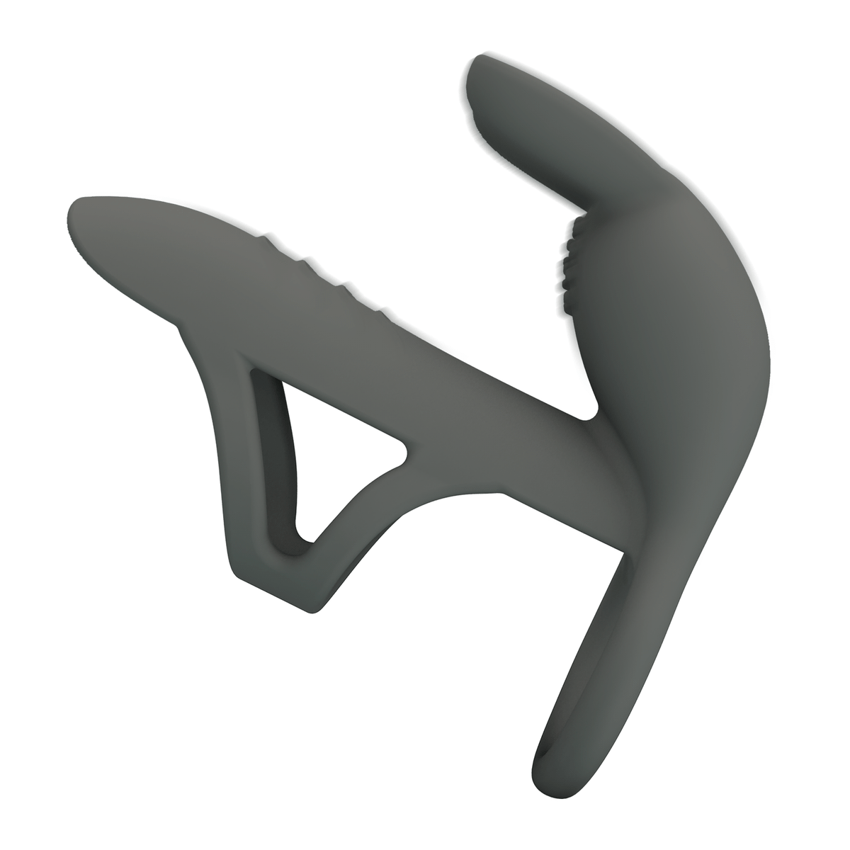 Anillo vibrador de silicona gris - Recargable 22