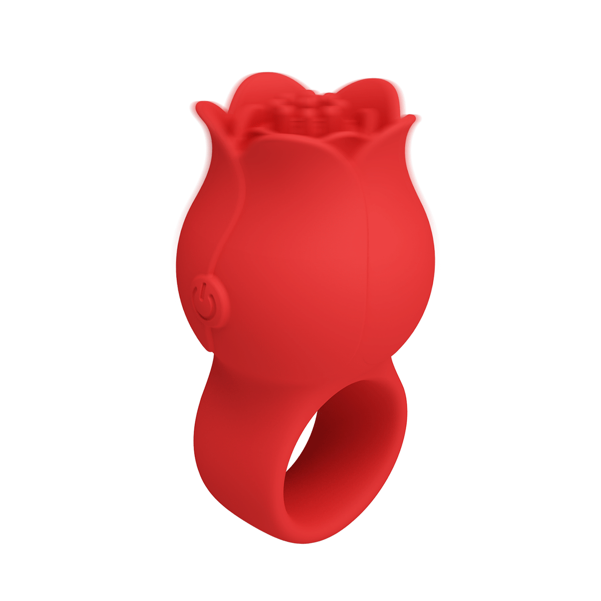 Vibrador de clítoris tipo rosa anillo - Recargable2