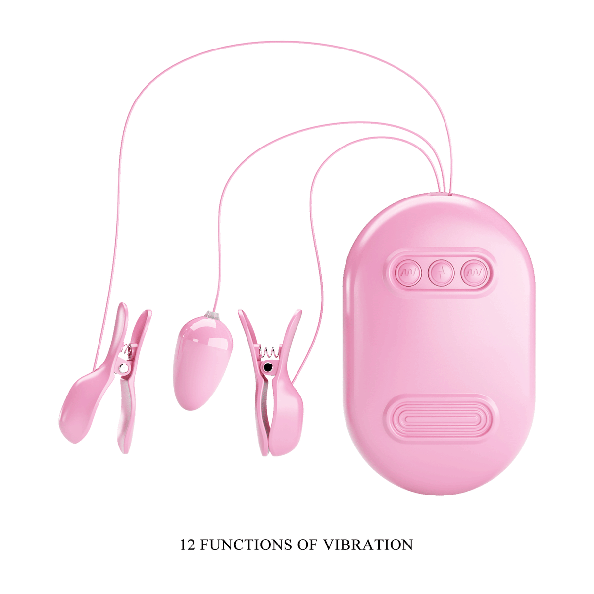 Pinzas para pezonas con vibrador o electro shock - Recargable1
