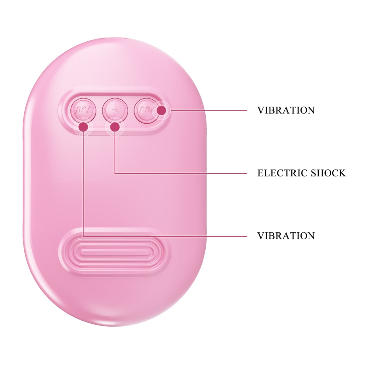 Pinzas para pezonas con vibrador o electro shock - Recargable2