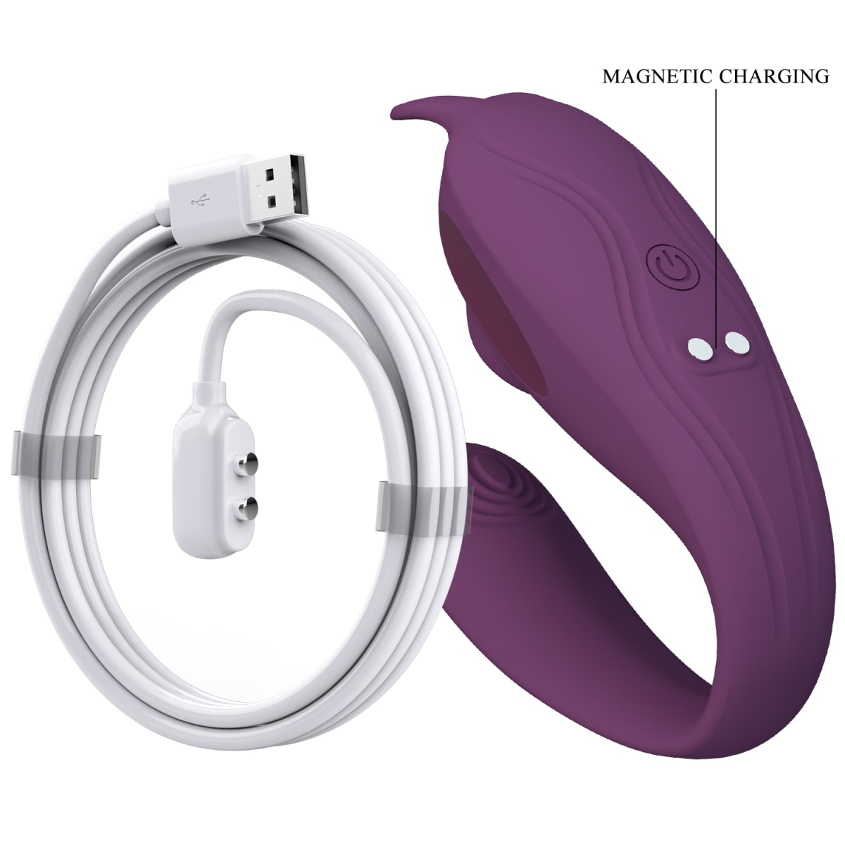 Vibrador con succionador de pareja APP Shey - Recagable3