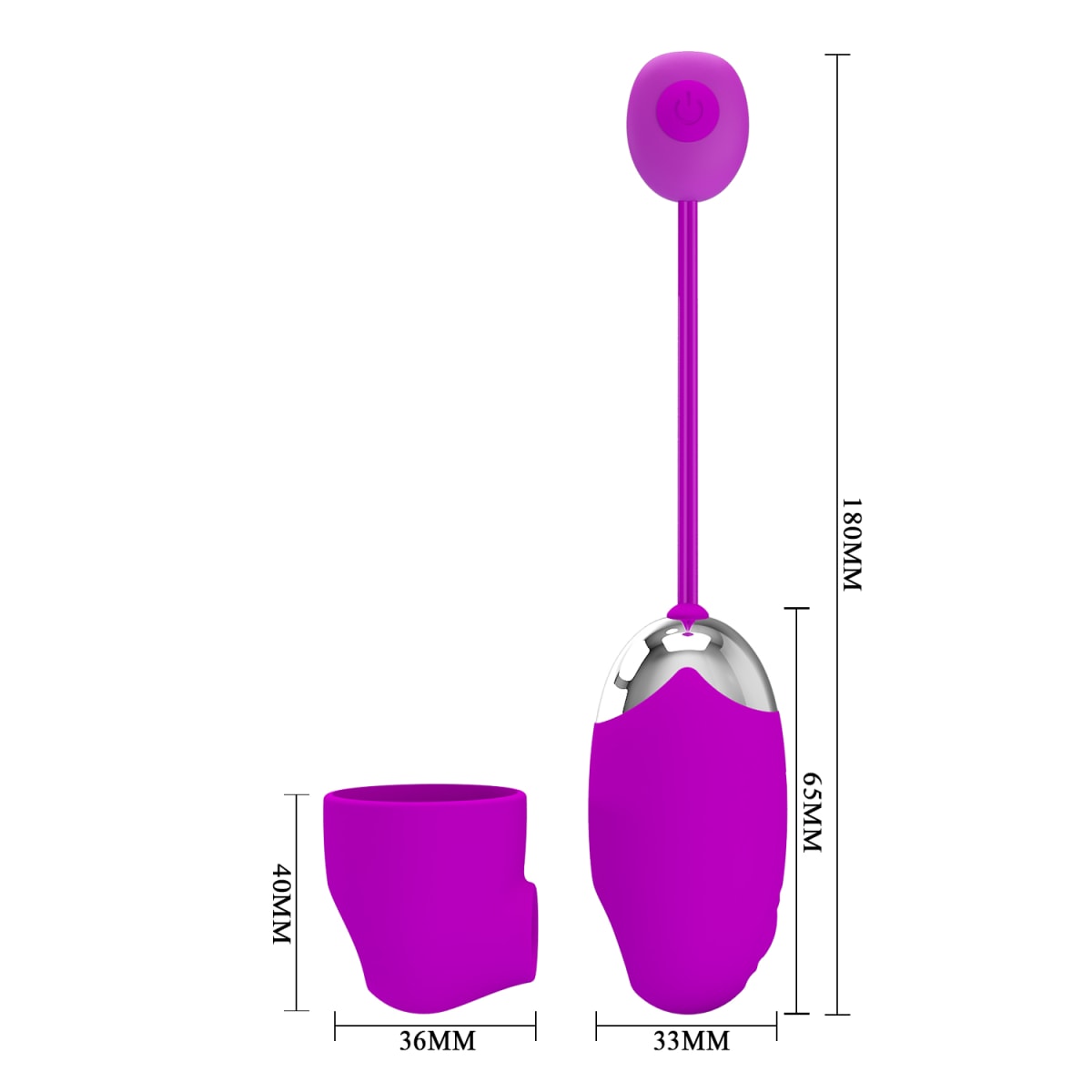 Vibrador huevo con sucionador Kaila - Recagable4