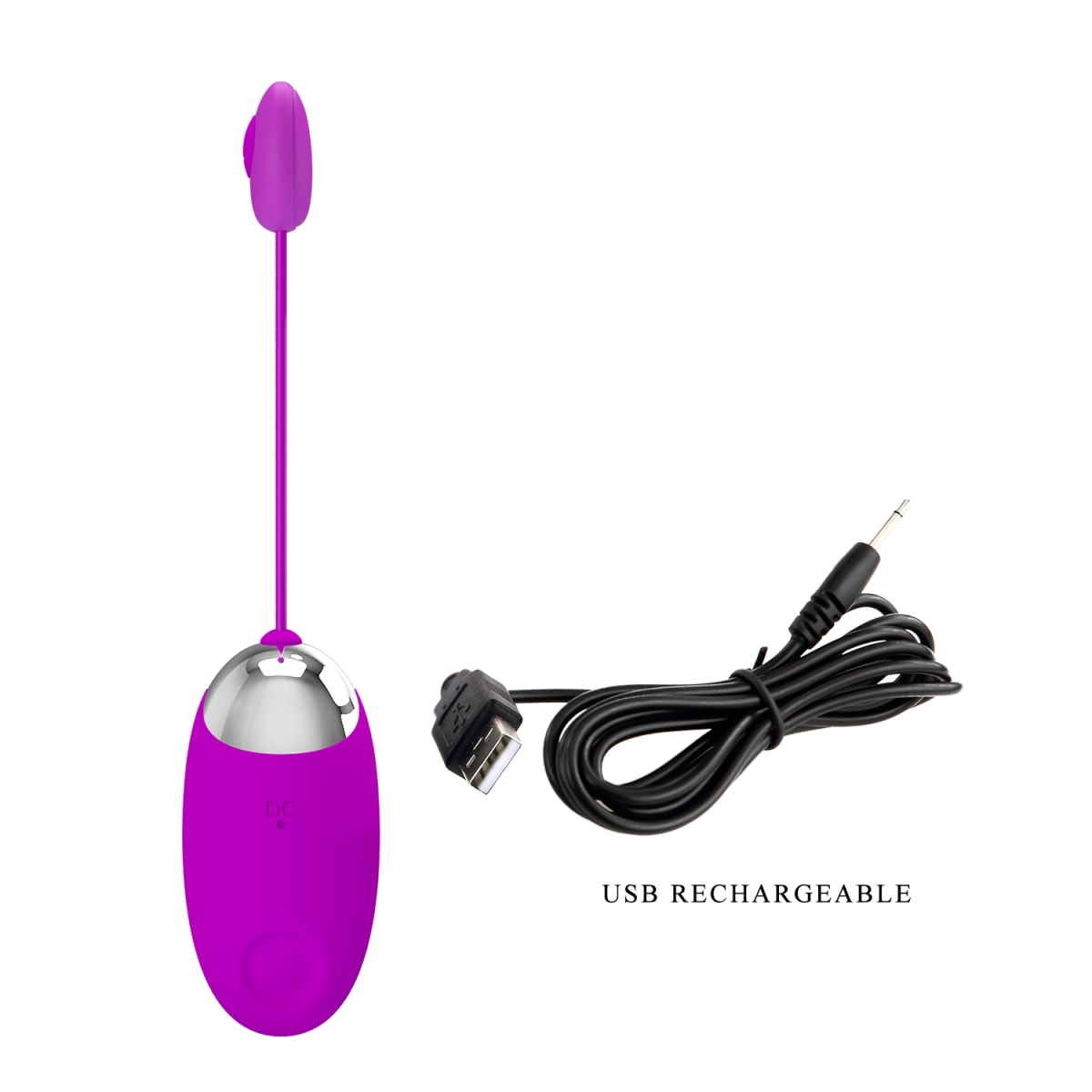 Vibrador huevo con sucionador Kaila - Recagable5