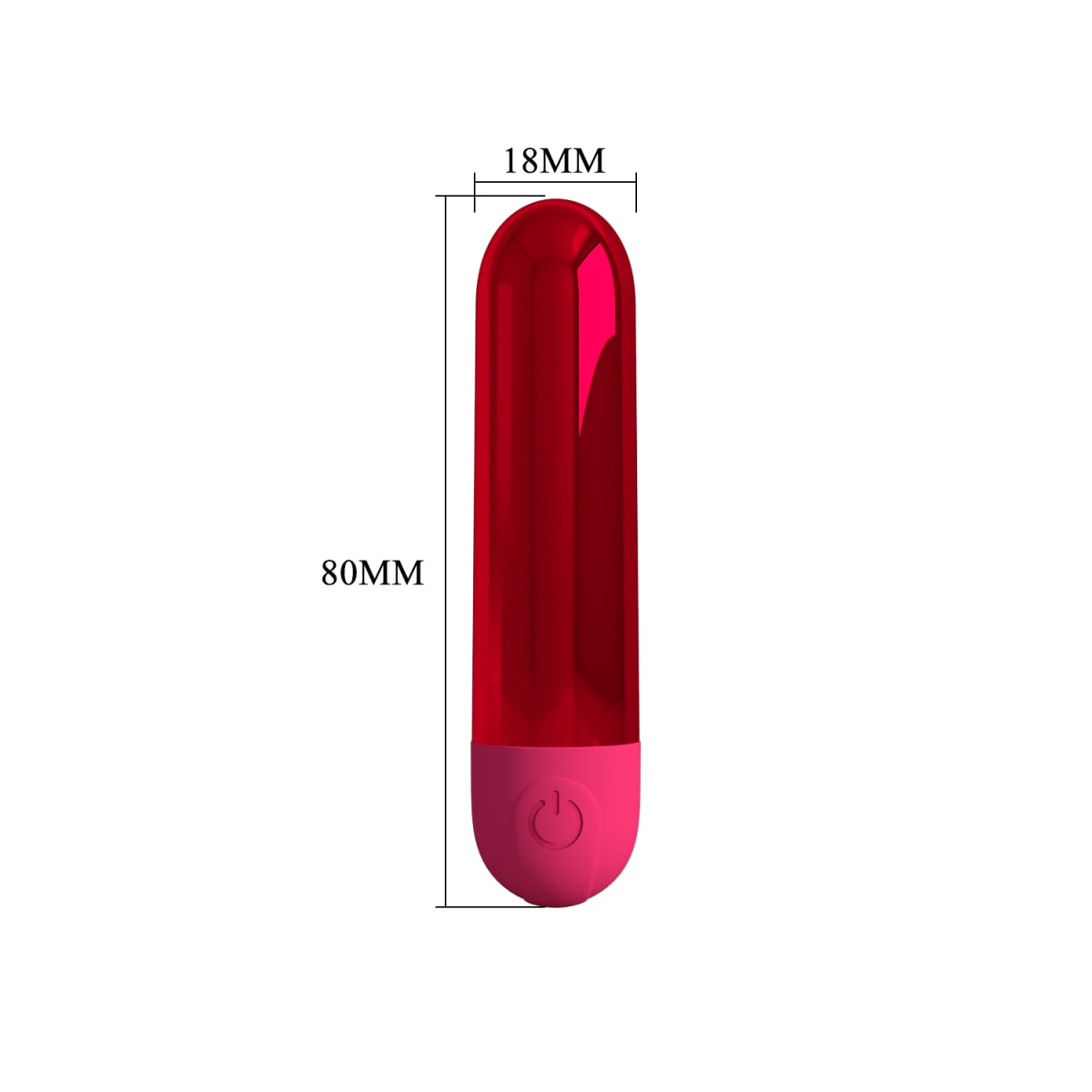 Vibrador bala recargable Kiwi Rojo5