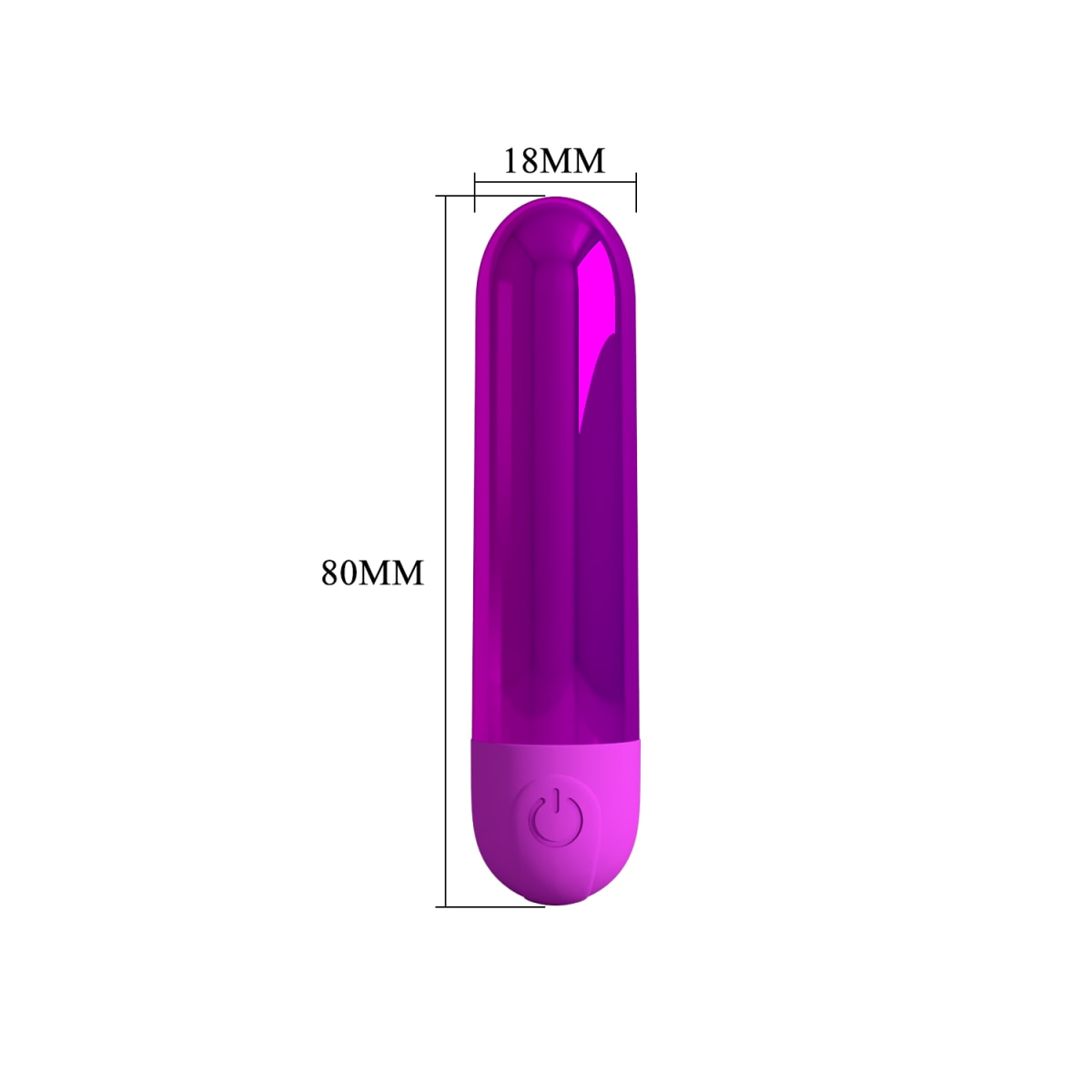 Vibrador bala recargable Kiwi Morado5