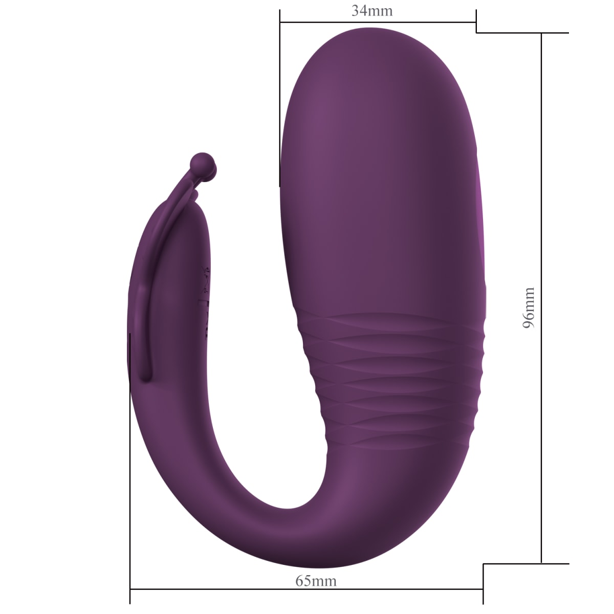 Vibrador retráctil con app Klay recargable3