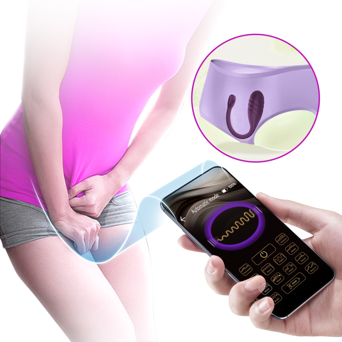 Vibrador con app leviathan recargable4