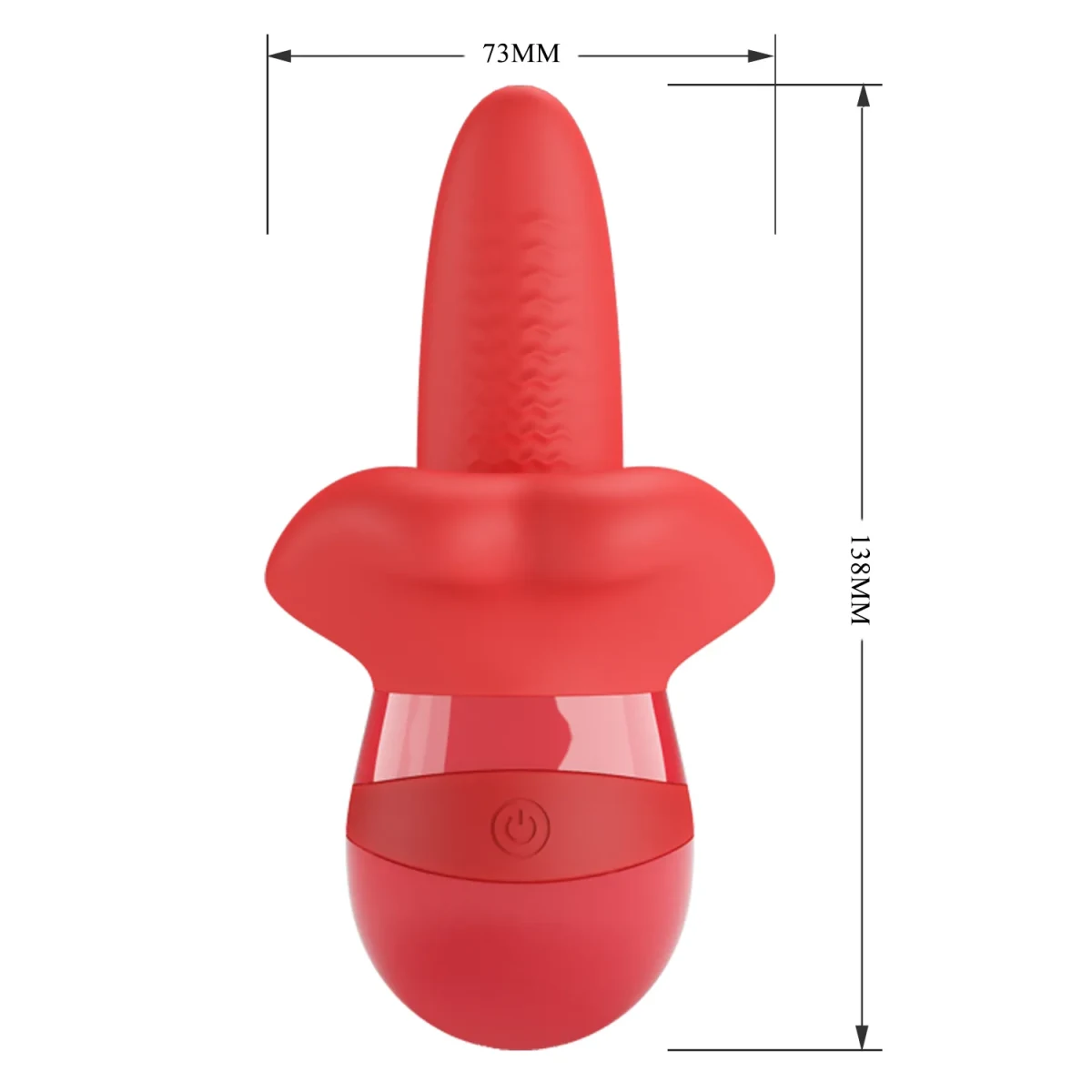 Vibrador en forma de boca con rotación Oblia3
