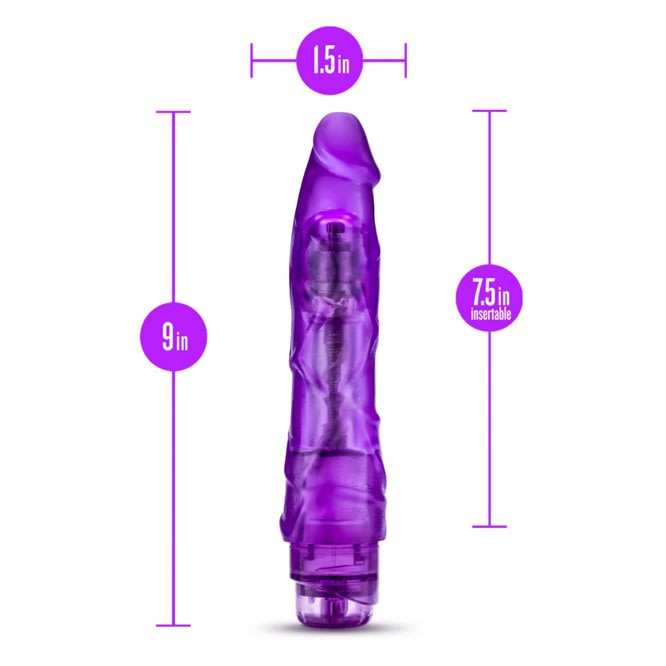Vibrador jelly B yours 1 morado 19 cm2