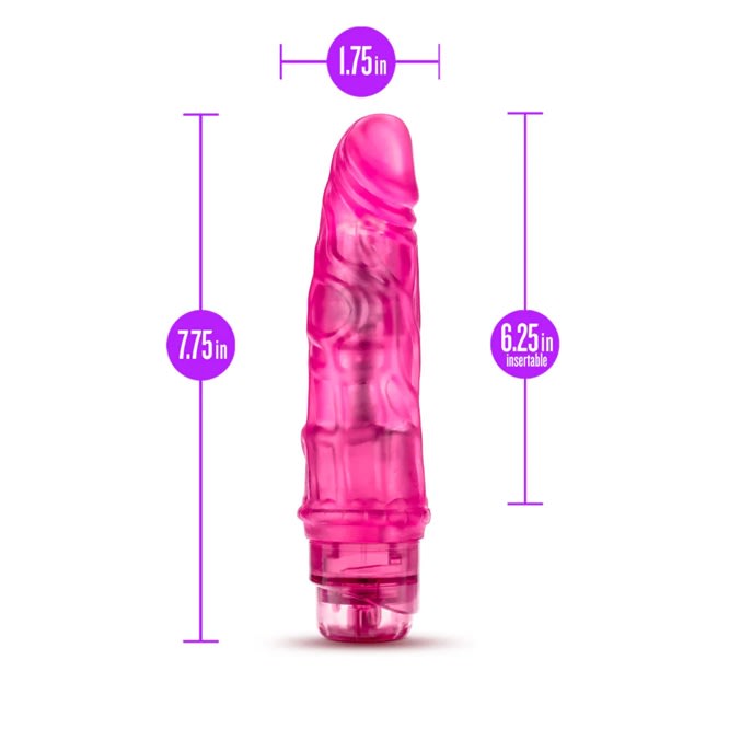 Vibrador jelly B yours 3 rosado 16 cm2