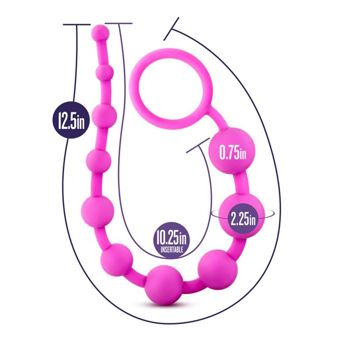 Bolas anales de silicona rosado2