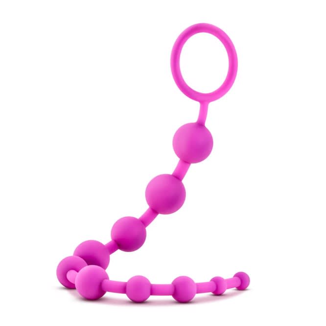 Bolas anales de silicona rosado3