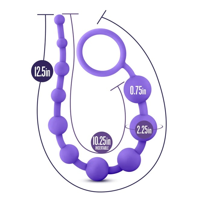 Bolas anales de silicona morado2