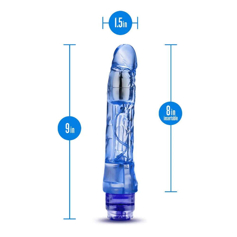 Vibrador jelly Mambo vibe azul 20 cm2