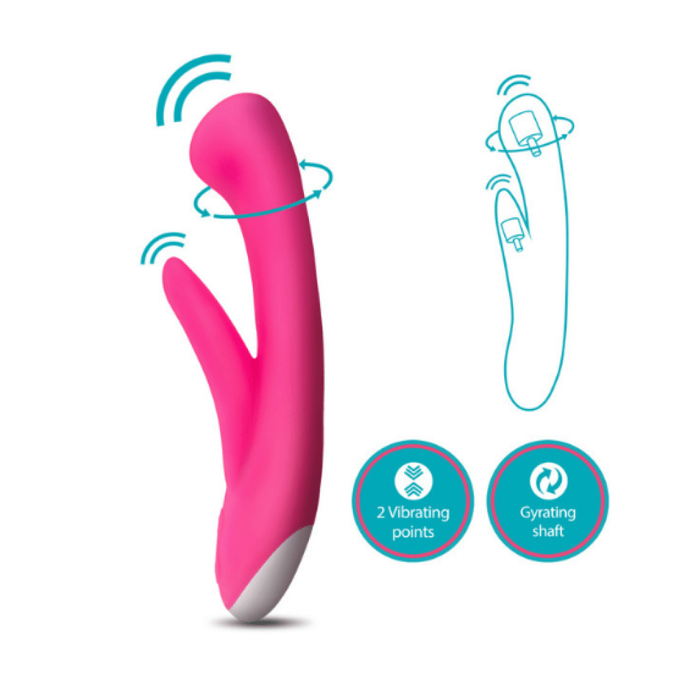 Vibrador rabbit rotador Hot - Cottontail - Recargable4