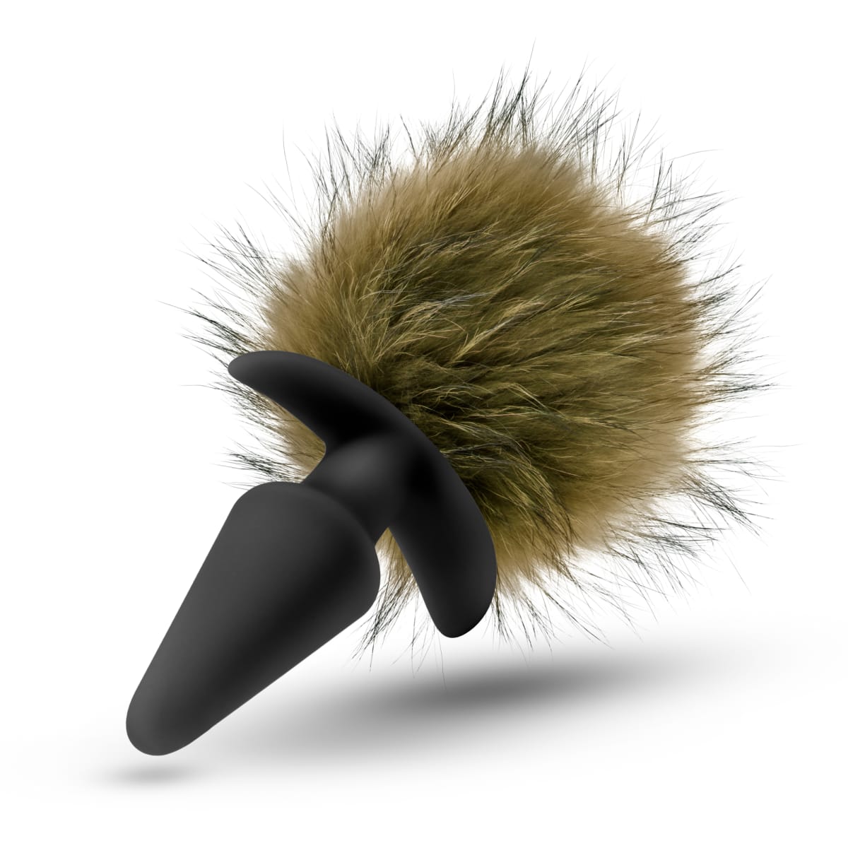 Cola pom pom anal con plug de silicona1