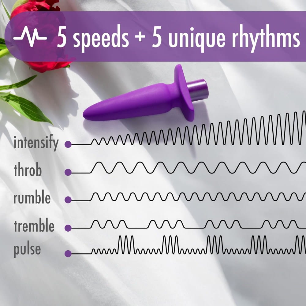 Vibrador anal plug silicona 10 cm2